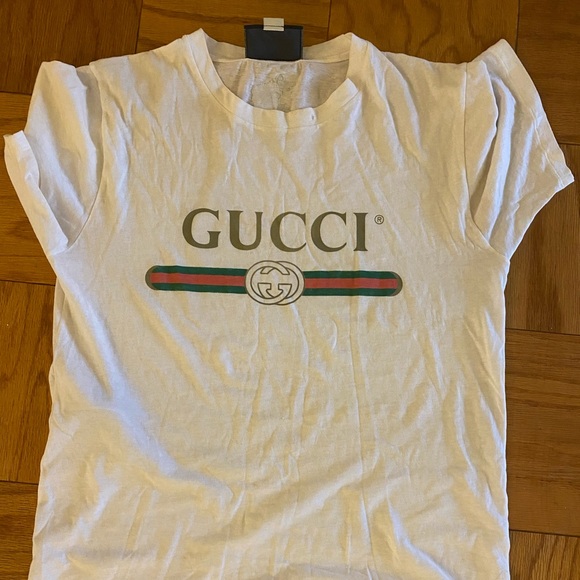 gucci distressed t shirt